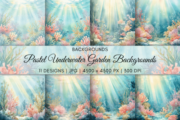 Download Pastel Underwater Garden Backgrounds - Background Collection