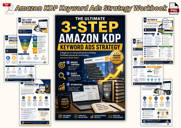 Download Amazon KDP Keyword Ads Strategy Workbook - Amazon kdp Collection