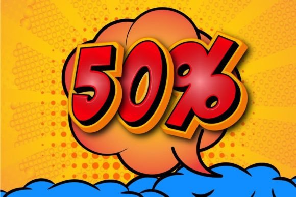 Download Discount Pop Art Comic Text Background. - Background Collection