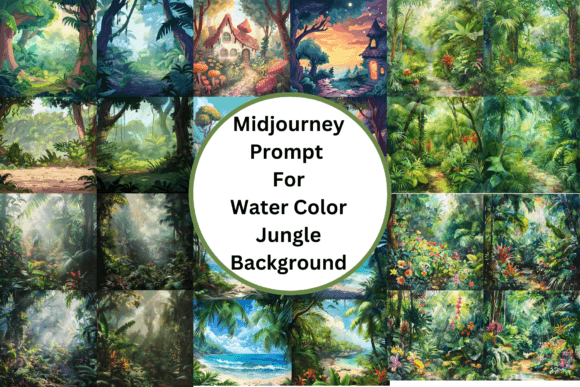 Download Watercolor Jungle Background - Background Collection