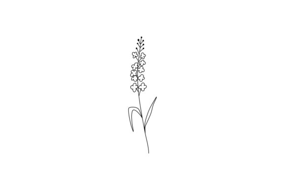 Download Abstract Lavender Lilac Flowers Line Art - Abstract Collection