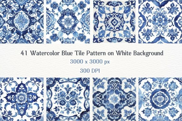 Download 41JPG BLUE TILE on WHITE BACKGROUND - Background Collection