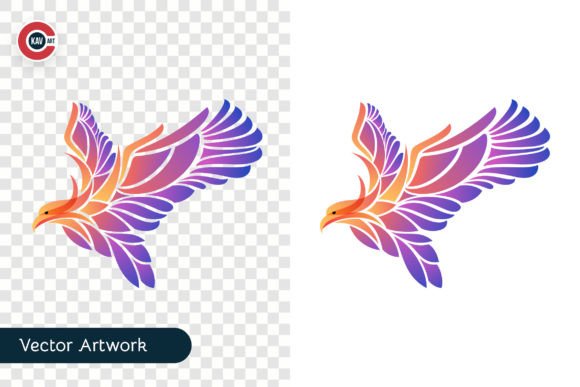 Download Abstract Flying Eagle Vector Artwork - Abstract Collection